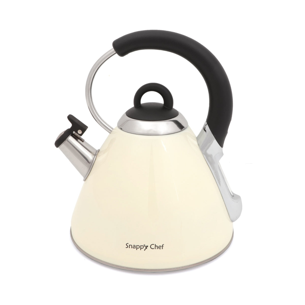 Snappy Chef 2.2 Liter Whistling Gas Kettle- Beige KEBE002