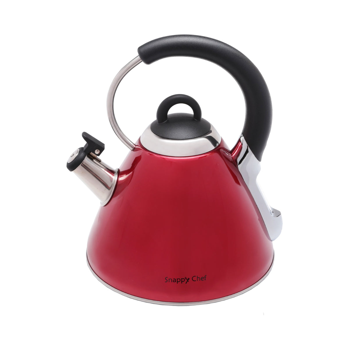 Snappy Chef 2.2 Liter Whistling Gas Kettle- Red KERE002