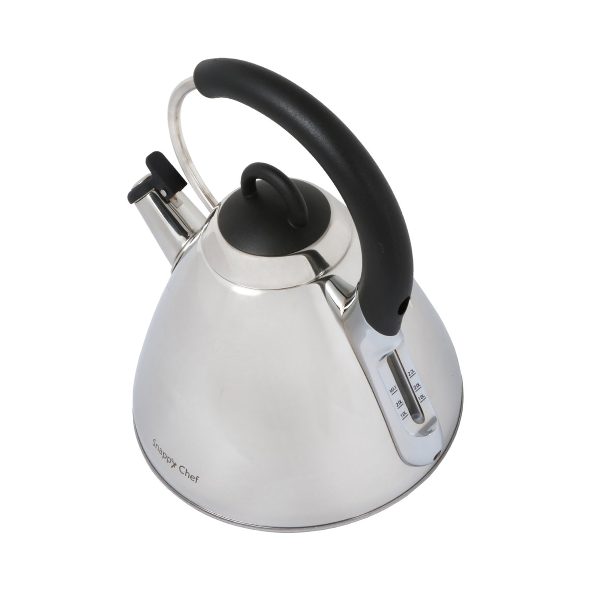 Snappy Chef 2.2 Liter Whistling Gas Kettle- Silver KESI002