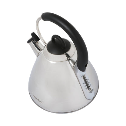 Snappy Chef 2.2 Liter Whistling Gas Kettle- Silver KESI002