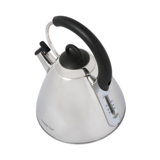 Snappy Chef 2.2 Liter Whistling Gas Kettle- Silver KESI002