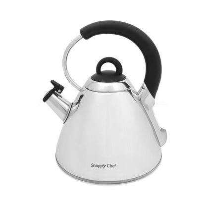 Snappy Chef 2.2 Liter Whistling Gas Kettle- Silver KESI002
