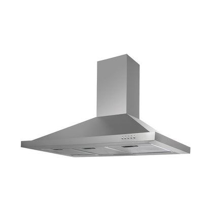 Falco 90Cm Pyramid Type S/Steel Chimney Extractor FAL-90-PYRS