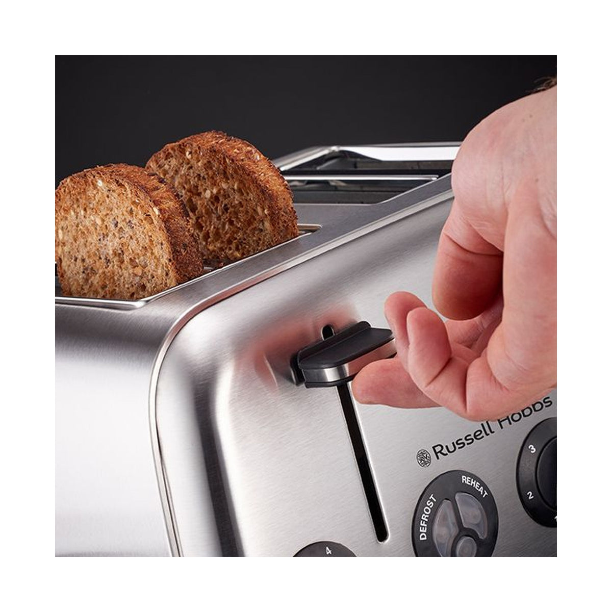 Russell Hobbs Stainless Steel 4 Slice Toaster 13976 