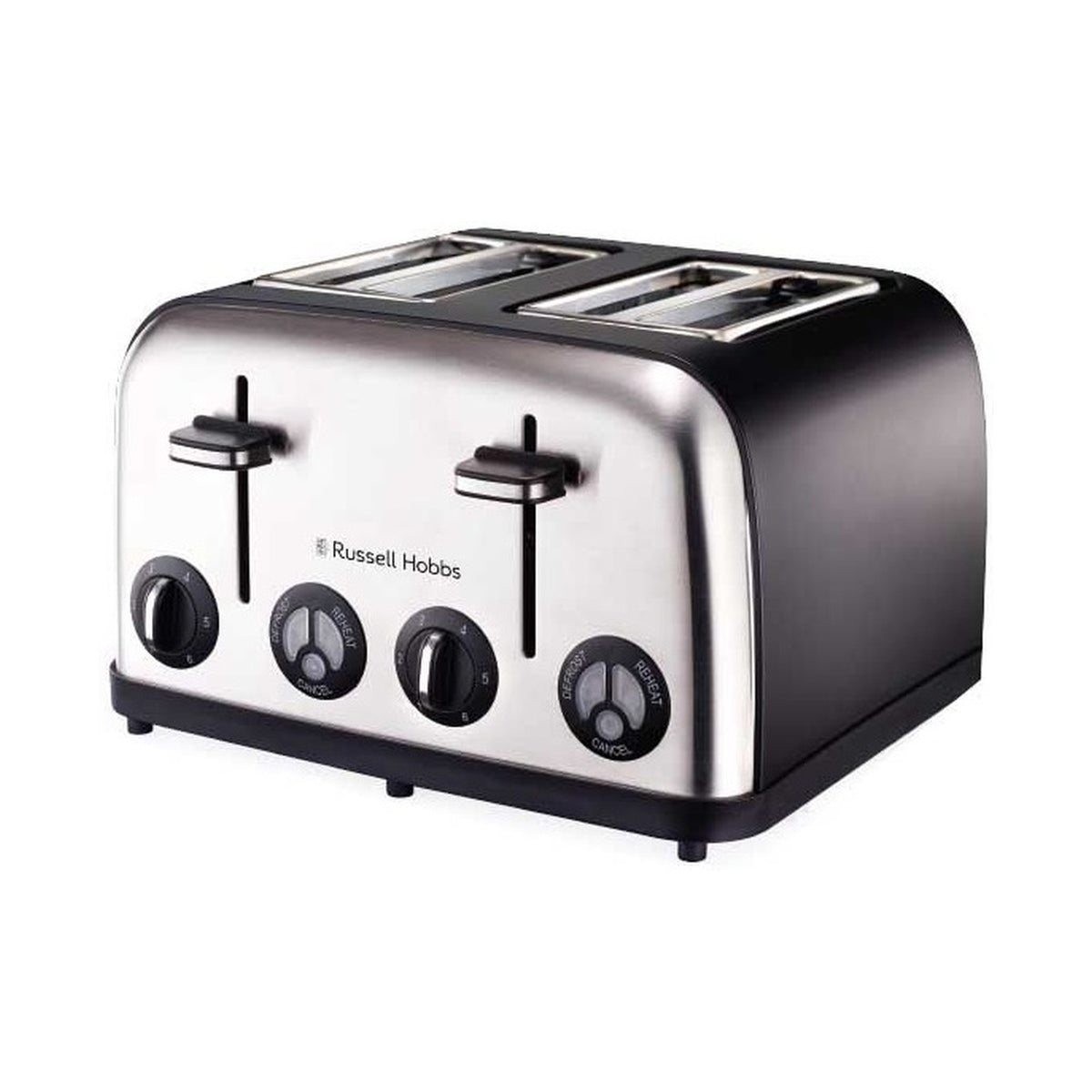 Russell Hobbs 4 Slice Matt Black Toaster 13976