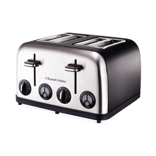 Russell Hobbs 4 Slice Matt Black Toaster 13976
