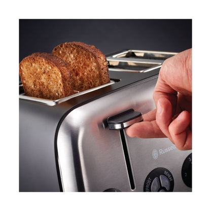 Russell Hobbs 4 Slice Matt Black Toaster 13976