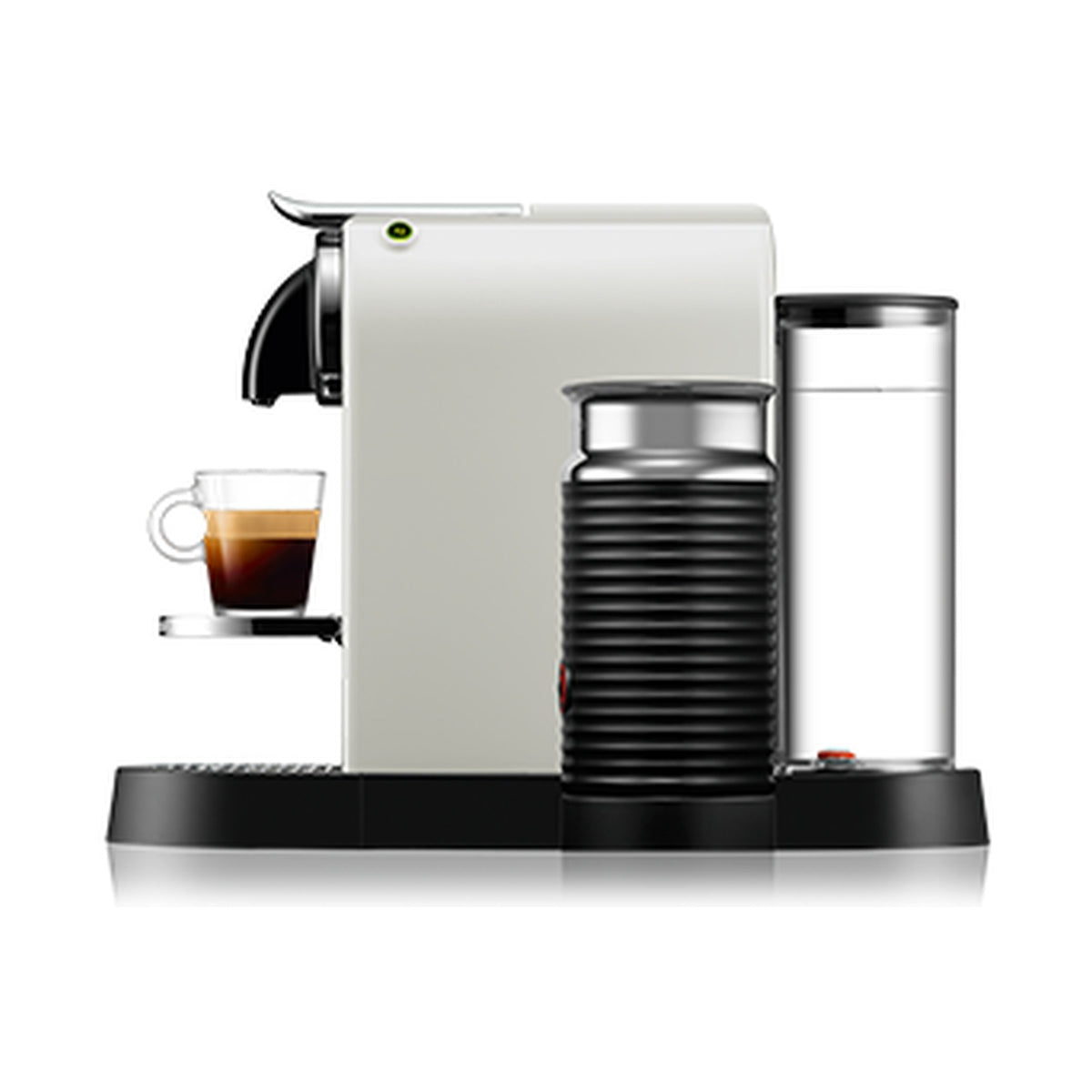 Nespresso Citiz Automatic Espresso Machine With Aeroccino Milk Frother - White