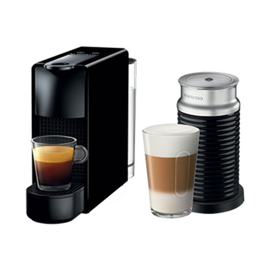 Nespresso Essenza Bundle With Aeroccino Milk Frother - Piano Black