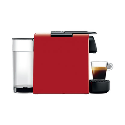 Nespresso Essenza Bundle With Aeroccino Milk Frother - Ruby Red