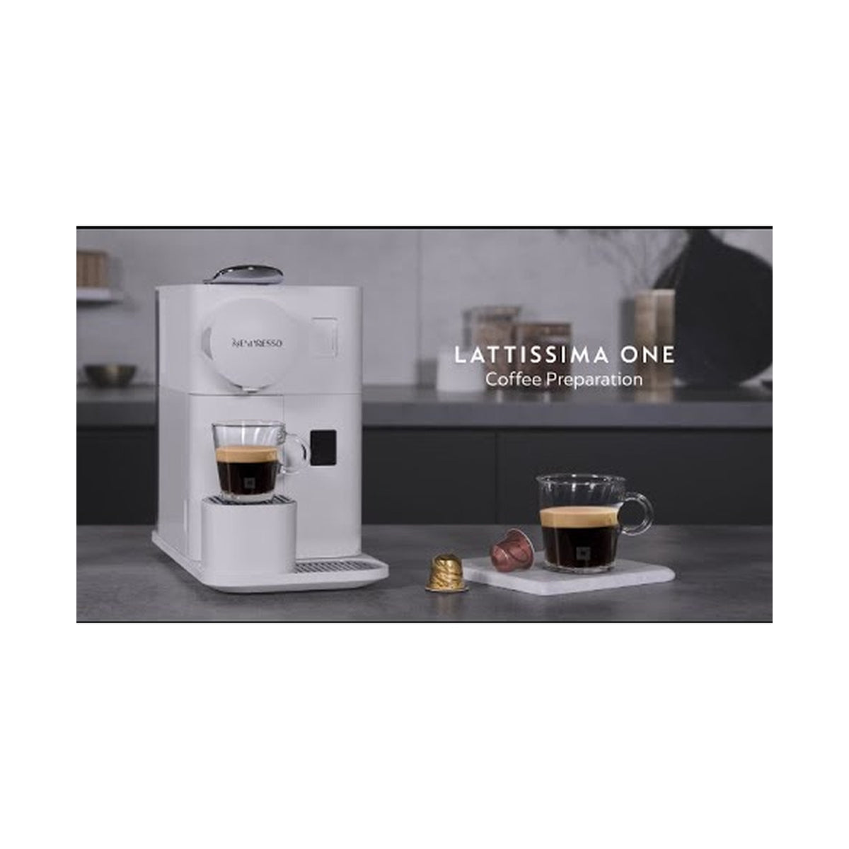Nespresso Lattissima One Coffee Machine - Shadow Black