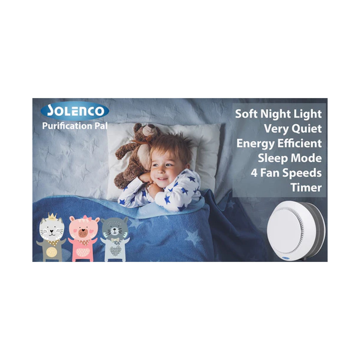 Solenco Air Purifier Purification Pal CF8050PUR