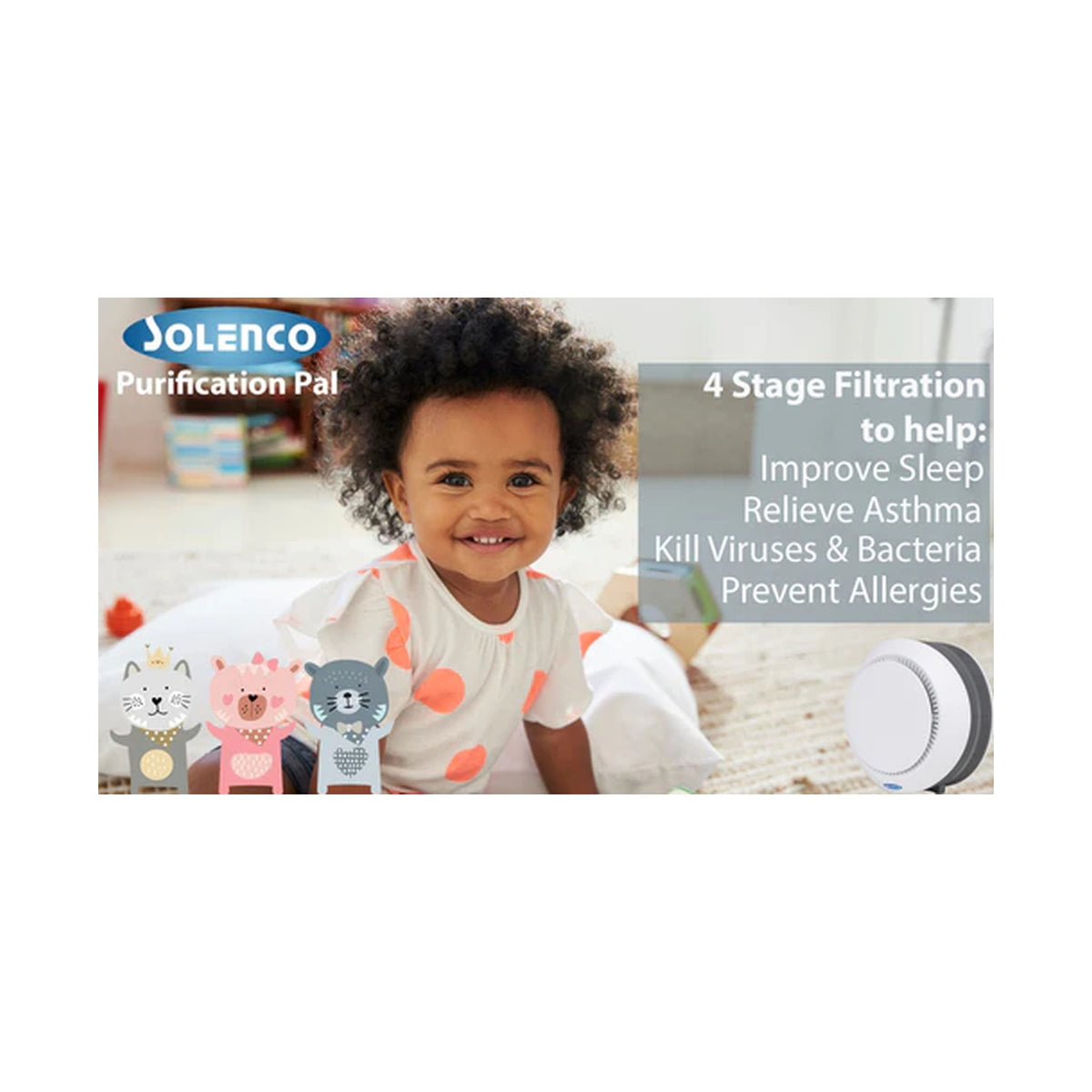 Solenco Air Purifier Purification Pal CF8050PUR