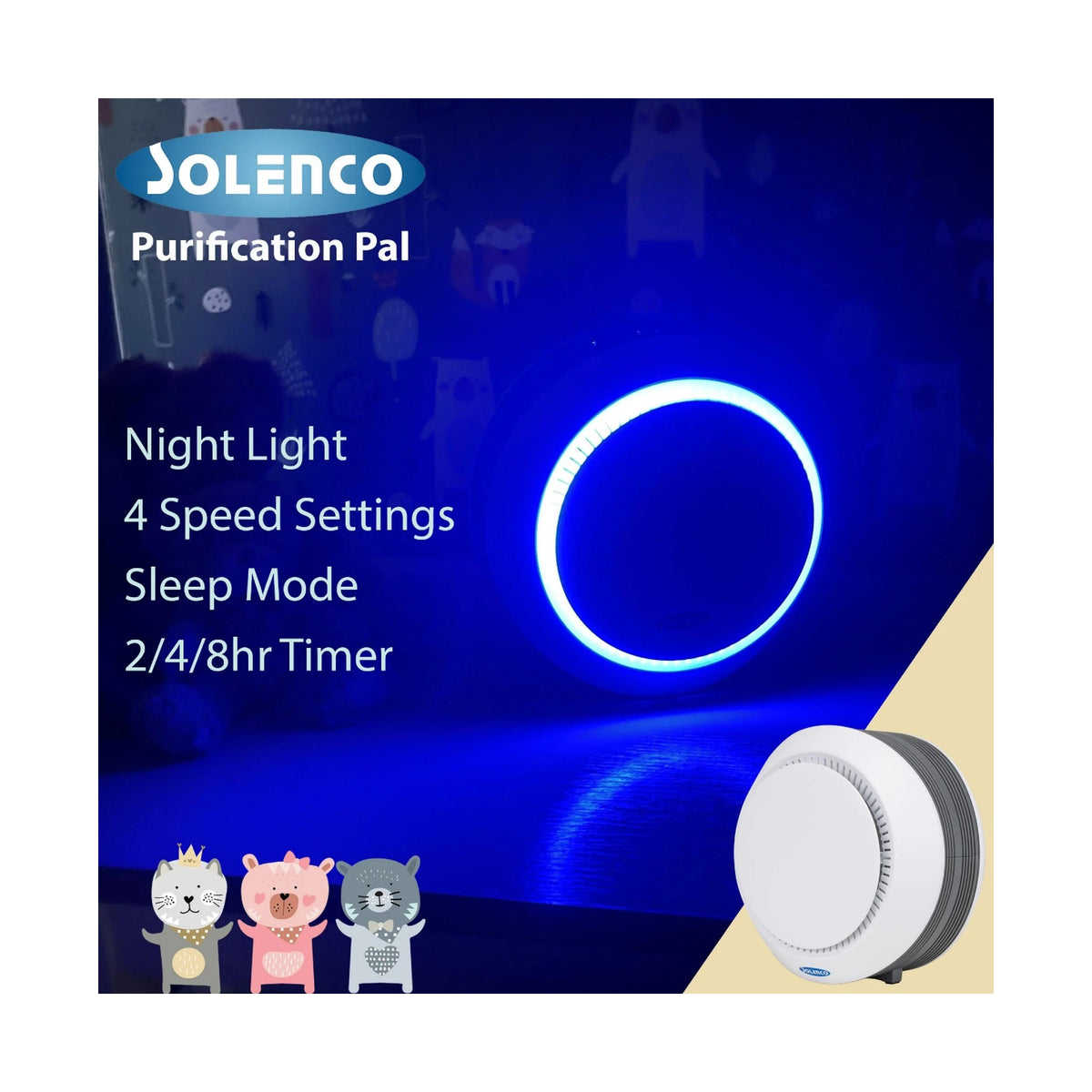Solenco Air Purifier Purification Pal CF8050PUR