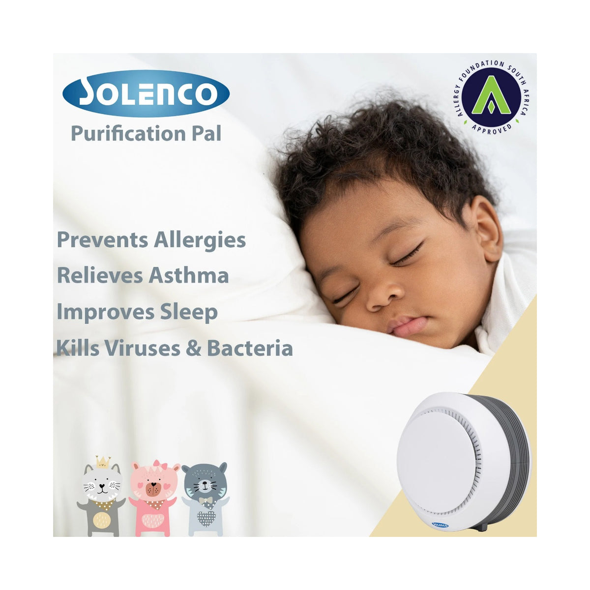 Solenco Air Purifier Purification Pal CF8050PUR