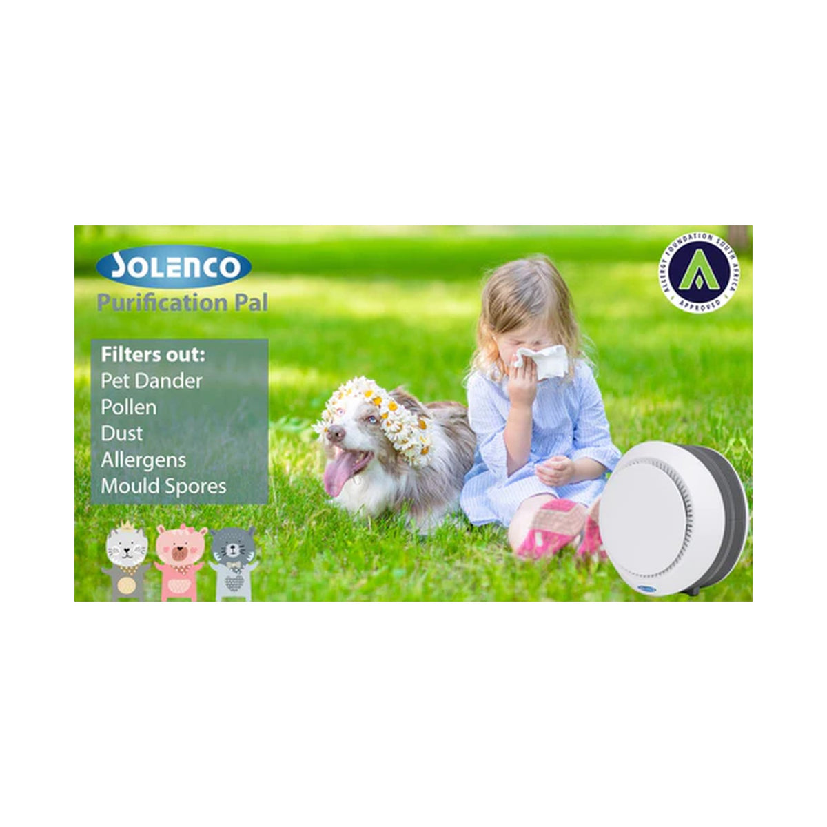 Solenco Air Purifier Purification Pal CF8050PUR