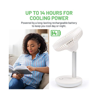 MeacoFan260c Cordless with night light, perfect for loadshedding