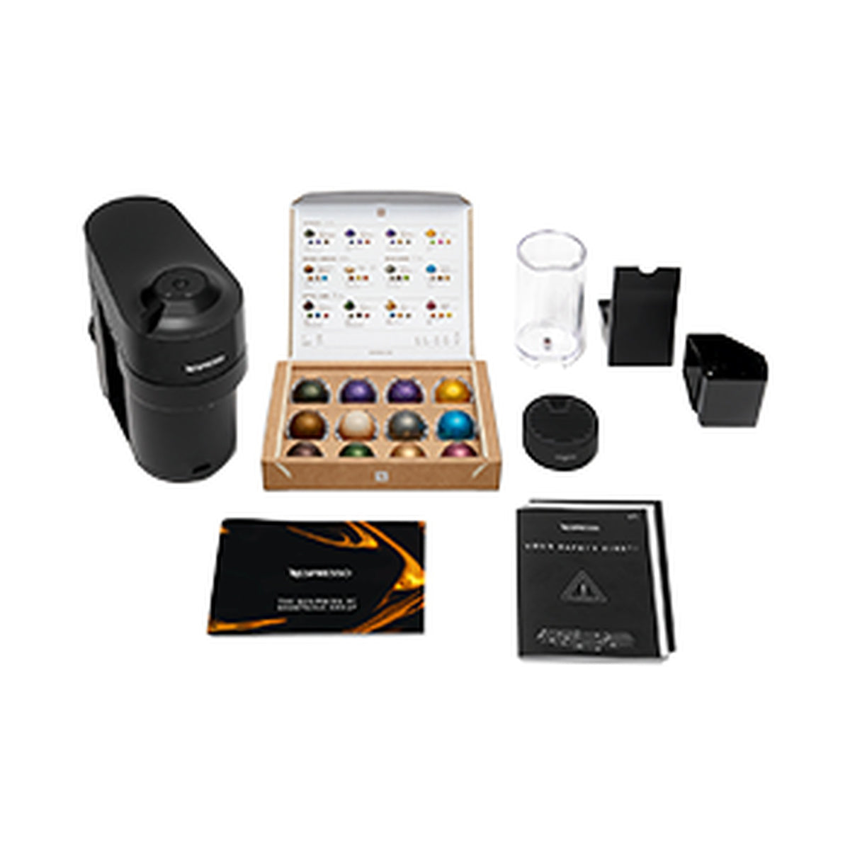 Nespresso Vertuo Pop Liquorice Black & Aeroccino Milk Frother Bundle