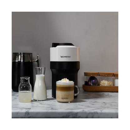 Nespresso Vertuo Pop Coconut White & Aeroccino Milk Frother Bundle White