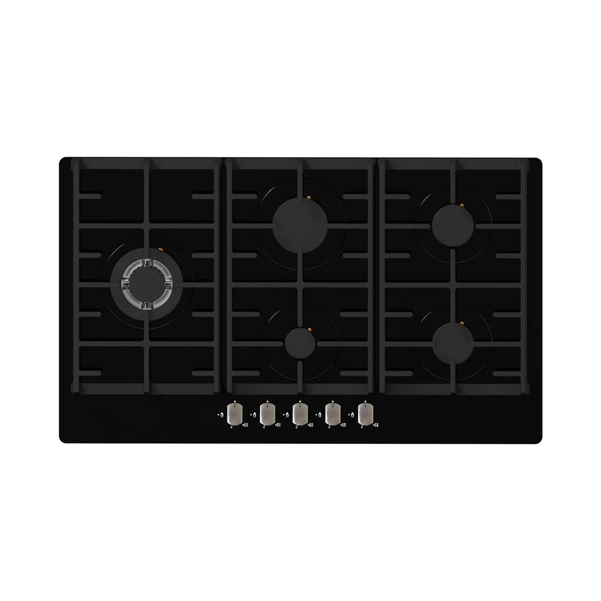 Falco Black Glass Gas Hob 90cm FAL-BGH-90 