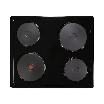 Falco 60cm Combi Oven & Solid Plate Hob Set, - Black 