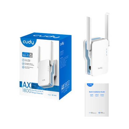 Cudy AC1200 WiFi Range Extender | Wall Plug RE1200