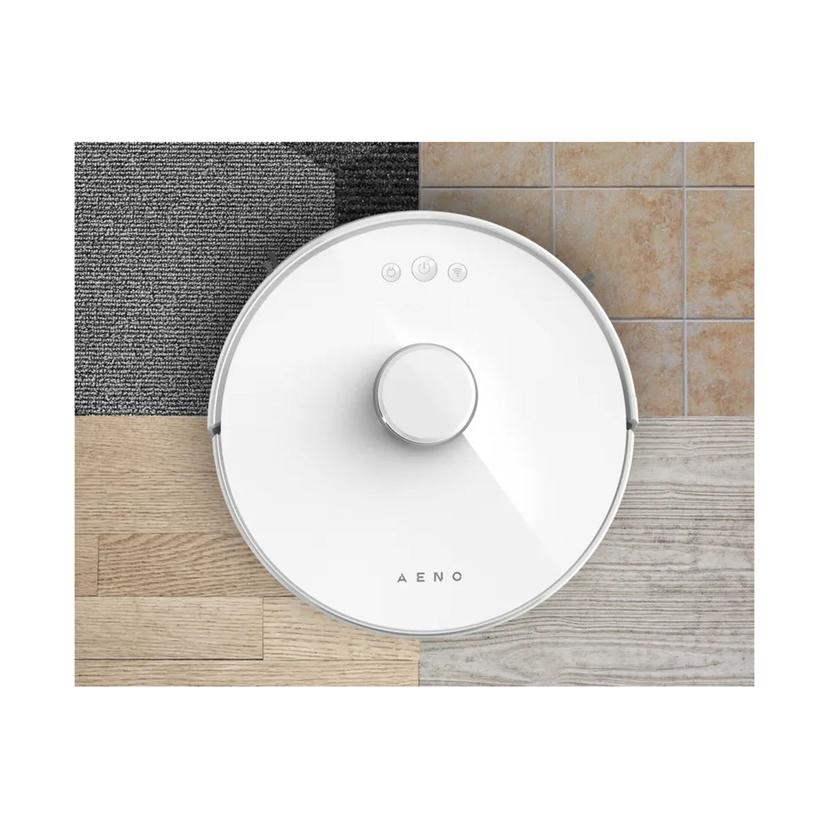 AENO Robot Vacuum Cleaner RC2S, Smart Control Connected AENO App, Wet & Dry (WHITE)