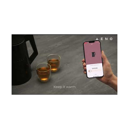 AENO Kettle EK7S: Connected AENO App, 1.7l, Double-walled, 2200W (BLACK)