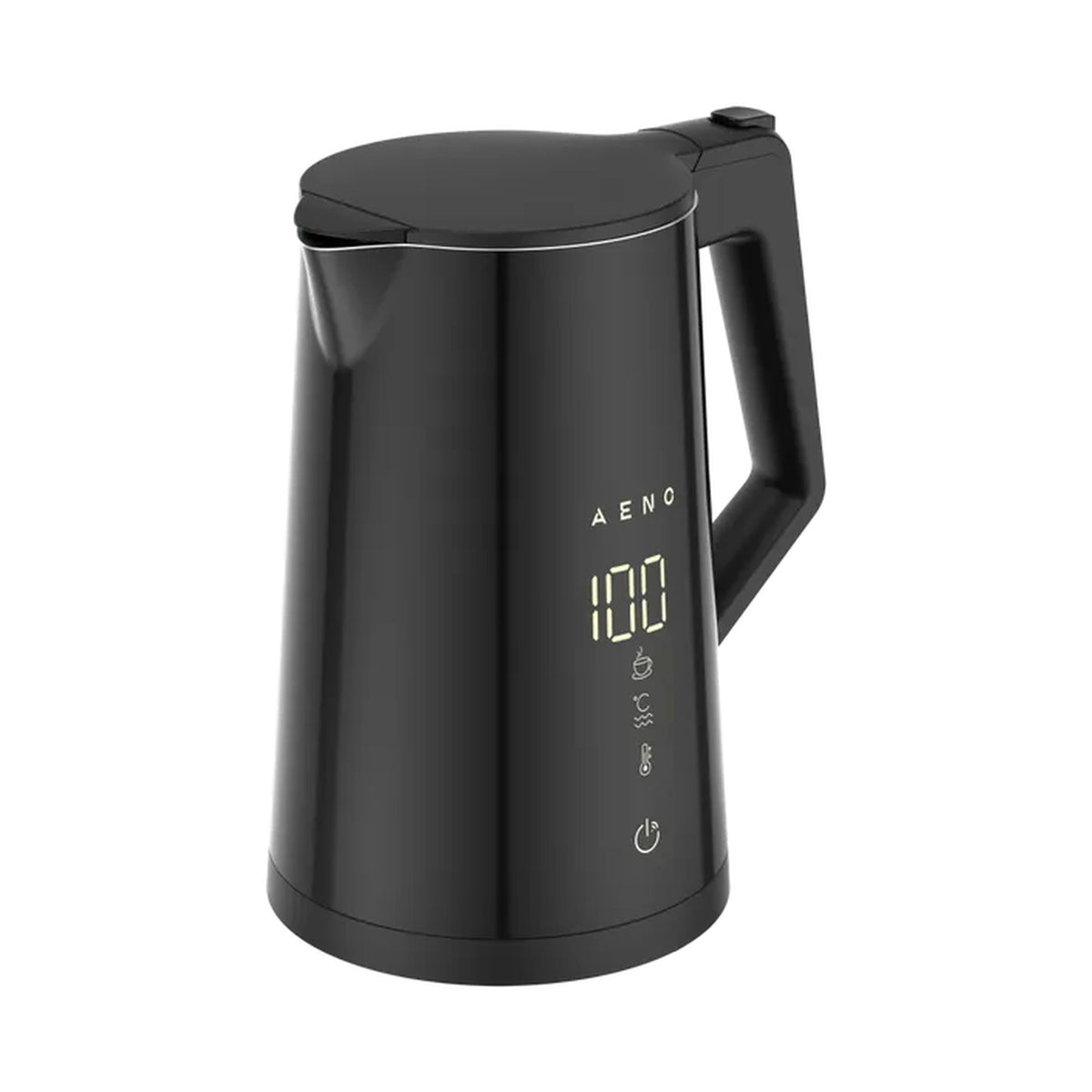 AENO Kettle EK7S: Connected AENO App, 1.7l, Double-walled, 2200W (BLACK)