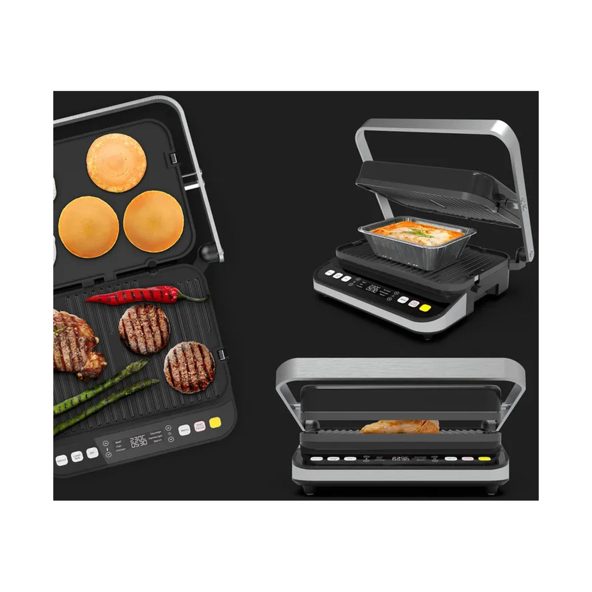 AENO Contact Grill, EG5: 2000W, 6 Programs