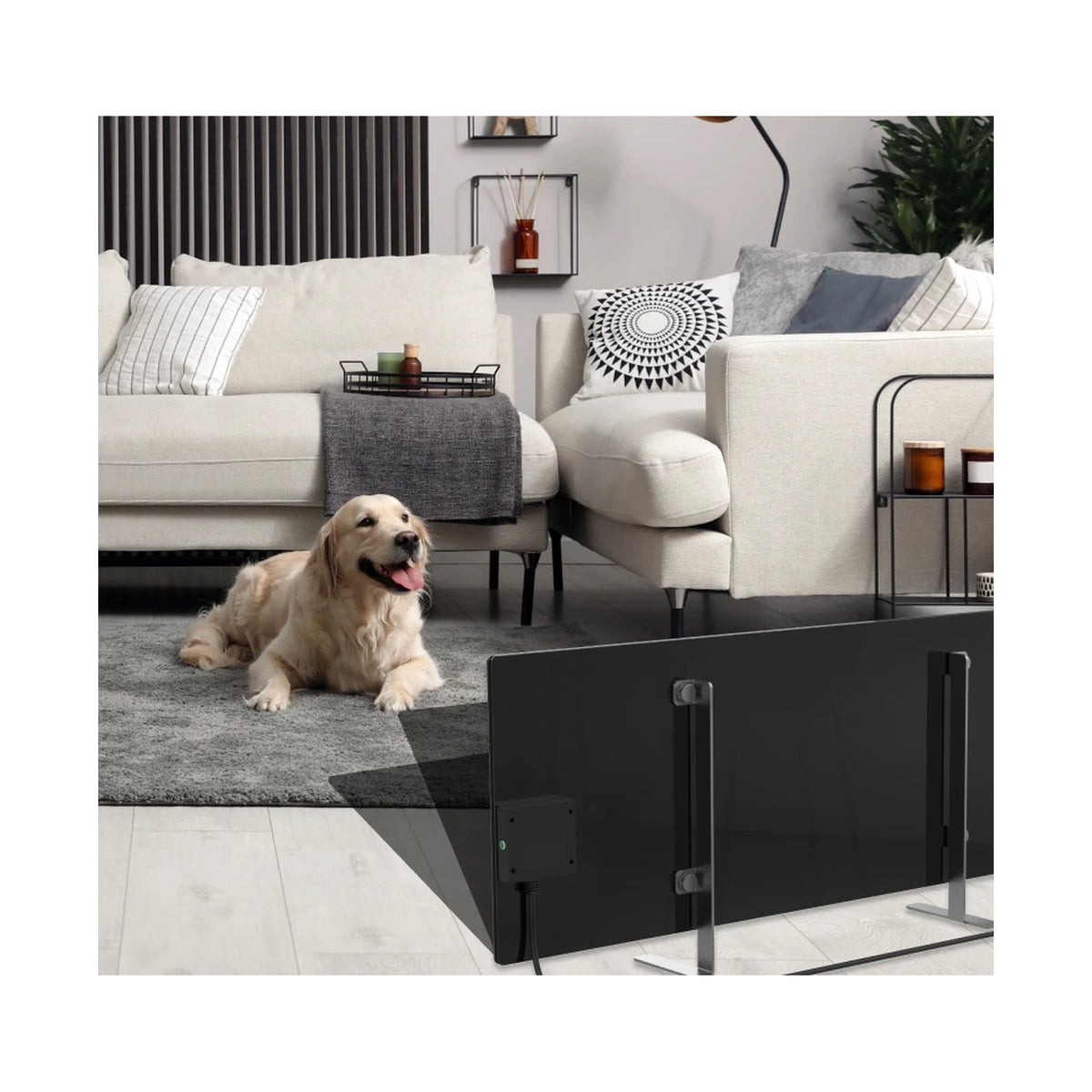 AENO Premium Eco Smart Heater, 700W, Infrared+convection (BLACK) AGH0002S-SA
