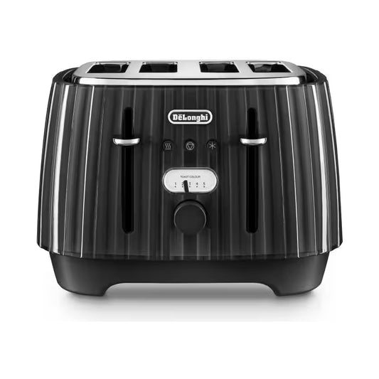 DeLonghi Ballerina 4 Slice toaster - Furnace Black CTD4003.BK