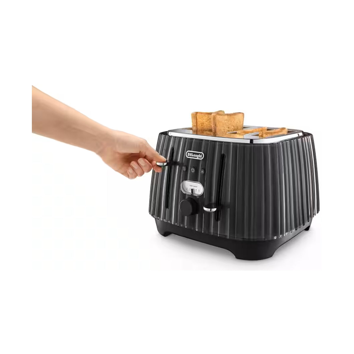 DeLonghi Ballerina 4 Slice toaster - Furnace Black CTD4003.BK