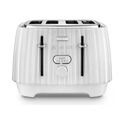 DeLonghi Ballerina 4 Slice toaster - Opaline White CTD4003.W
