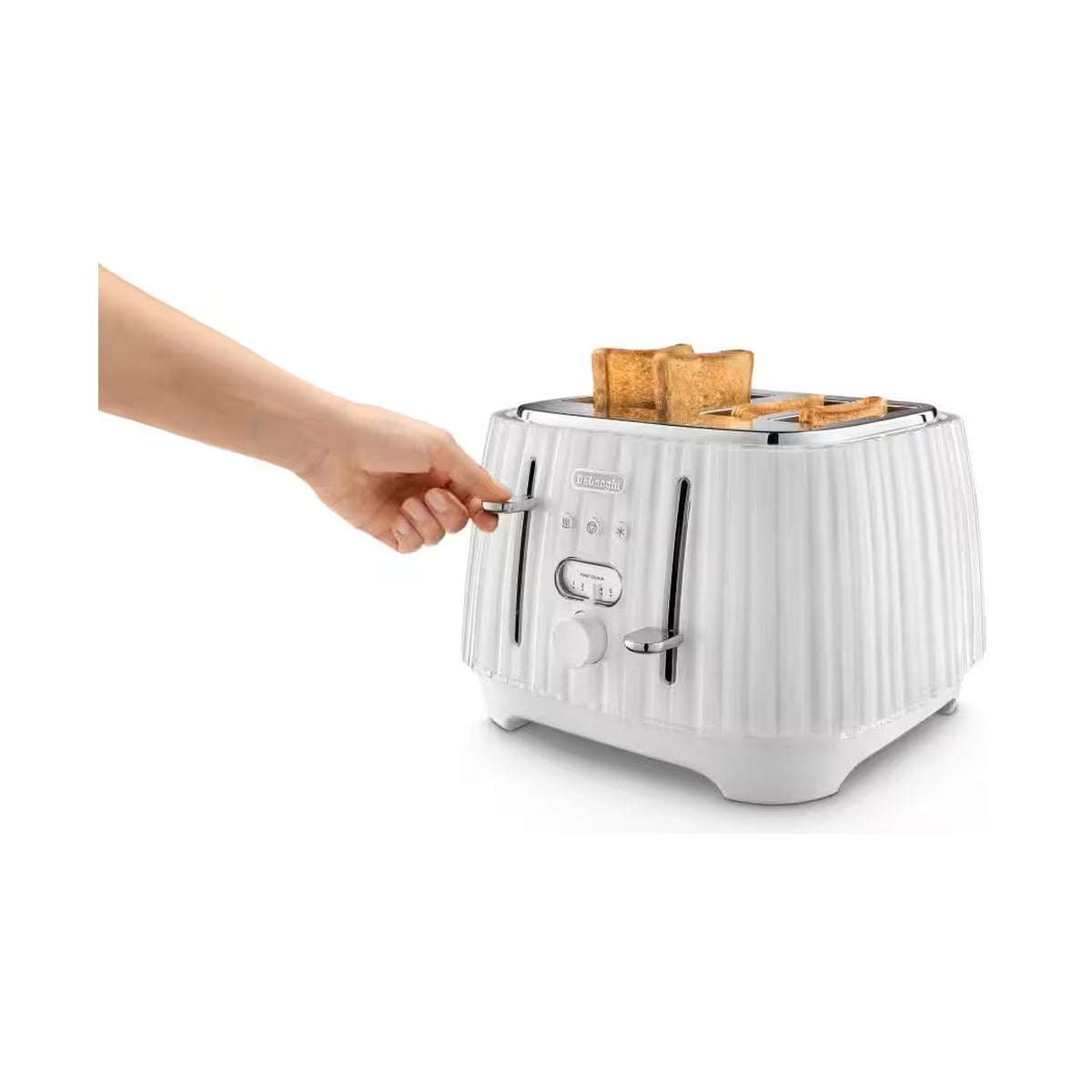DeLonghi Ballerina 4 Slice toaster - Opaline White CTD4003.W