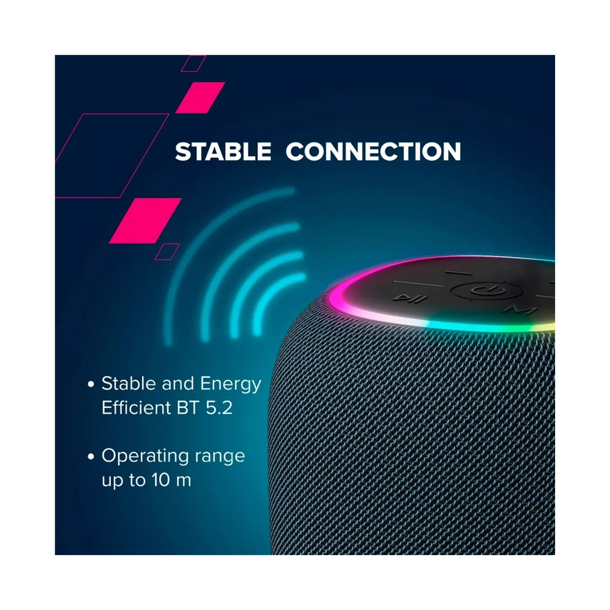 Canyon Bluetooth speaker BSP-8 LED 10W Grey CNE-CBTSP8G