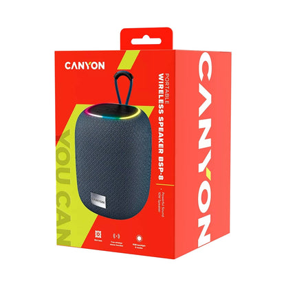 Canyon Bluetooth speaker BSP-8 LED 10W Grey CNE-CBTSP8G