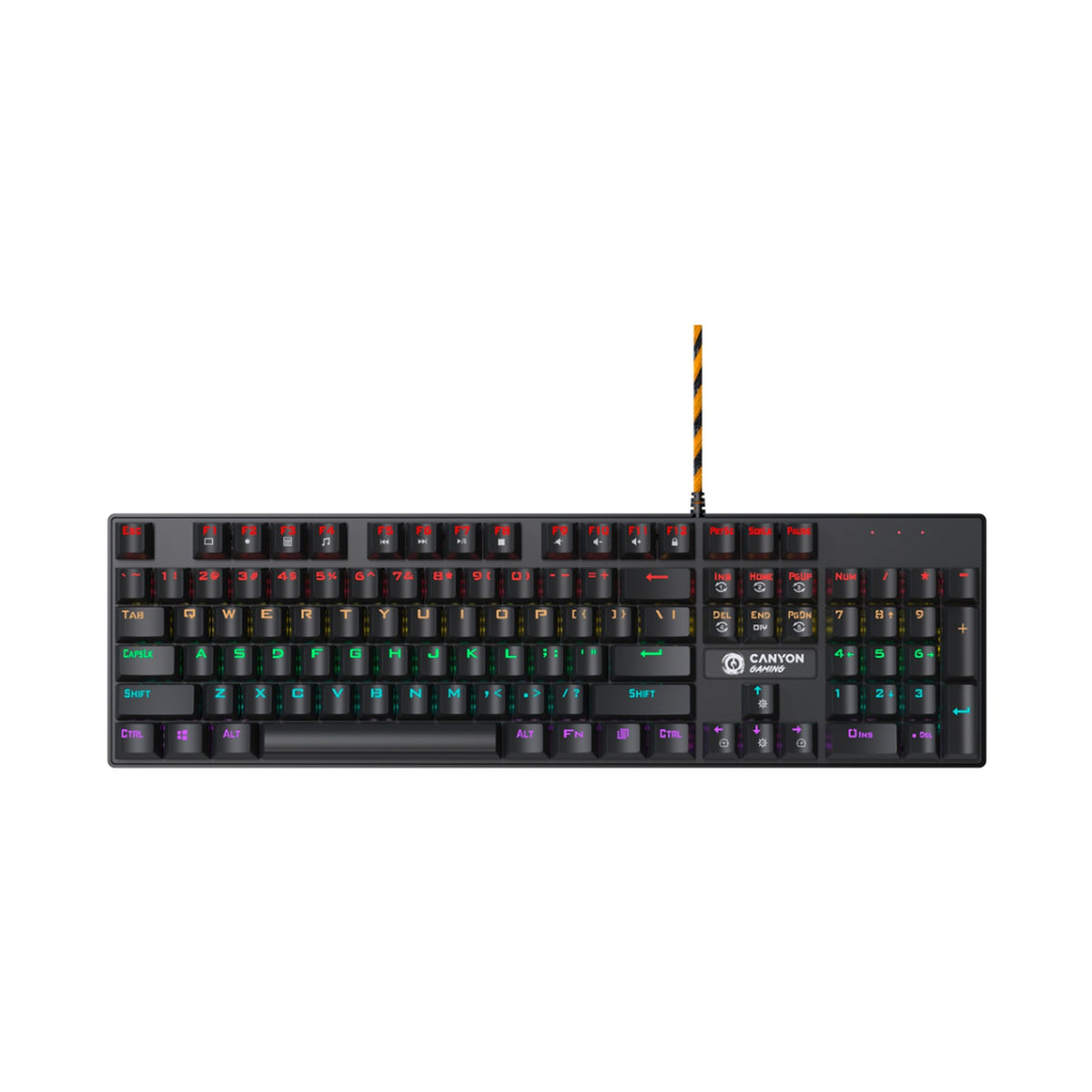 Canyon Keyboard Deimos GK-4 Rainbow US Wired Black CND-SKB4-US