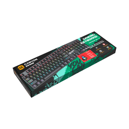 Canyon Keyboard Deimos GK-4 Rainbow US Wired Black CND-SKB4-US