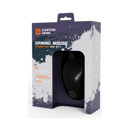 Canyon Mouse  Accepter GM-211 RGB 6buttons Wired Black CND-SGM211