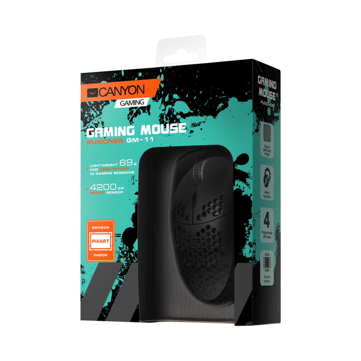 Canyon Mouse Puncher GM-11 RGB 7buttons Wired Black CND-SGM11B