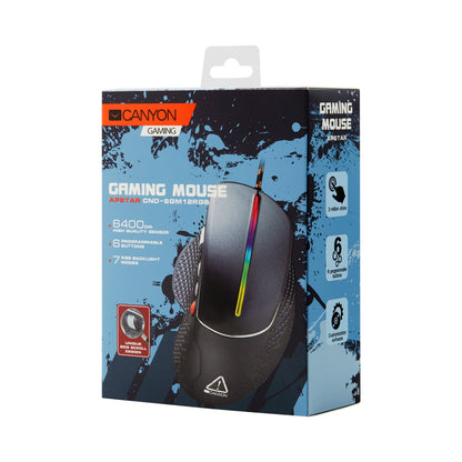 Canyon Mouse Apstar GM-12 RGB 6buttons Wired Dark Grey CND-SGM12RGB