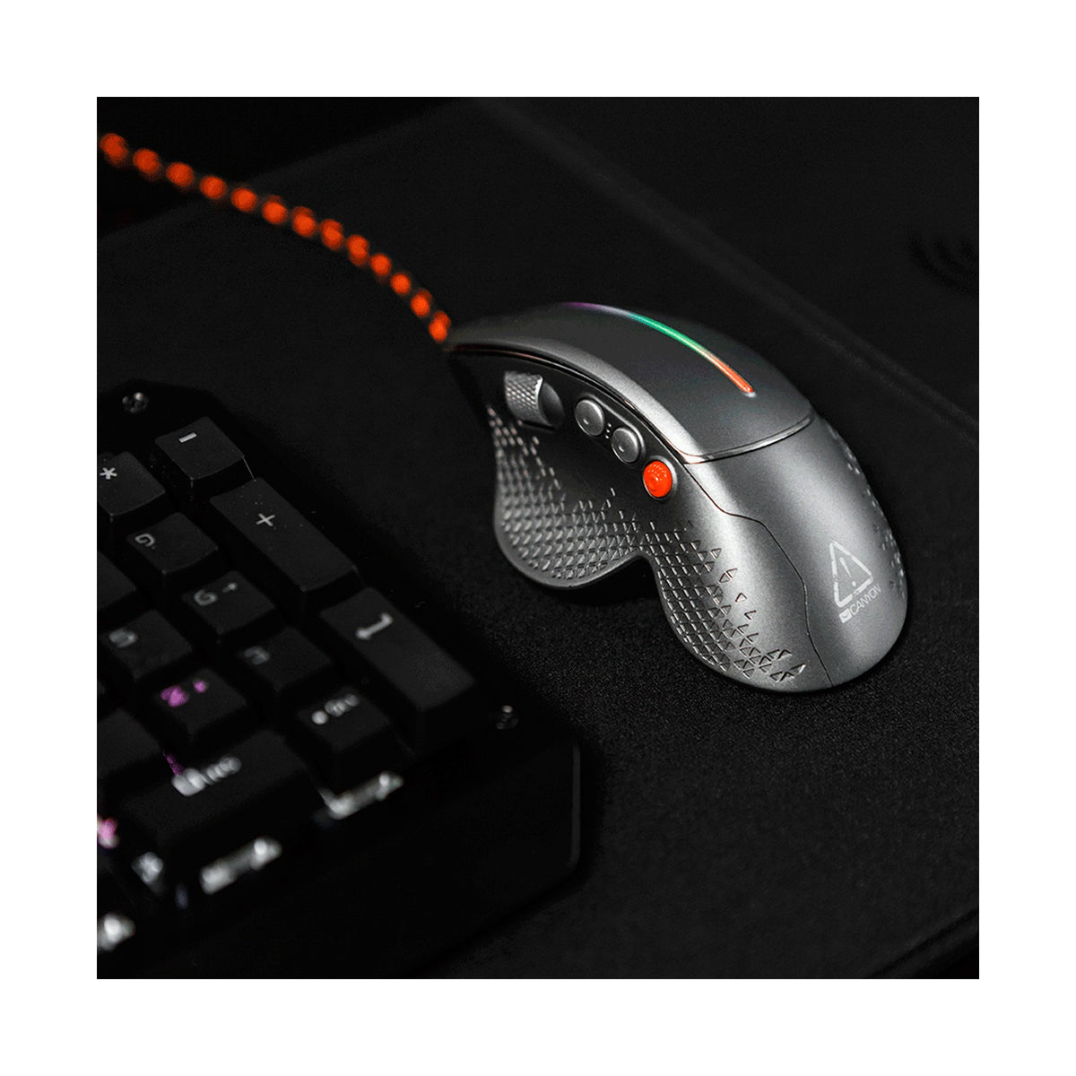 Canyon Mouse Apstar GM-12 RGB 6buttons Wired Dark Grey CND-SGM12RGB