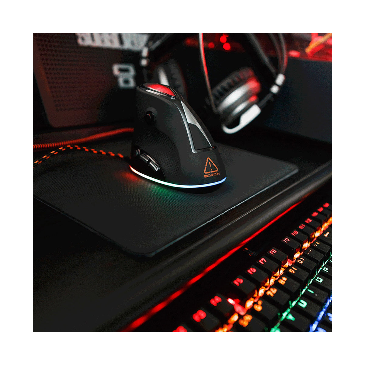 Canyon Mouse Emistat GM-14 Vertical 7buttons Wired Black CND-SGM14RGB