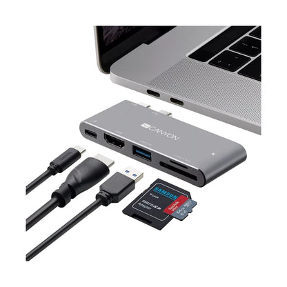 Canyon Hub DS-5 5in1 Thunderbolt 3 4k Space Grey CNS-TDS05DG