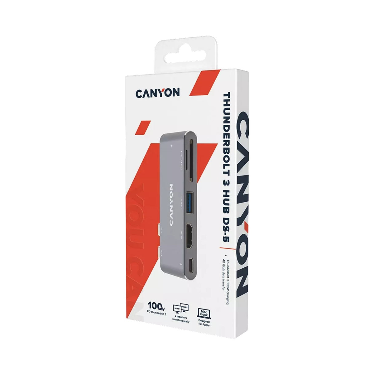 Canyon Hub DS-5 7in1 Thunderbolt 3 Space Grey CNS-TDS05B