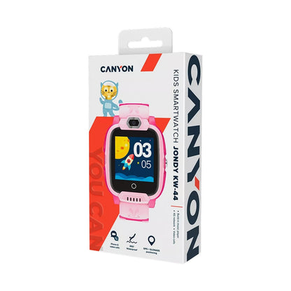Canyon Smartwatch Jondy KW-44 4G Camera GPS LBS WiFi Music Pink CNE-KW44PP
