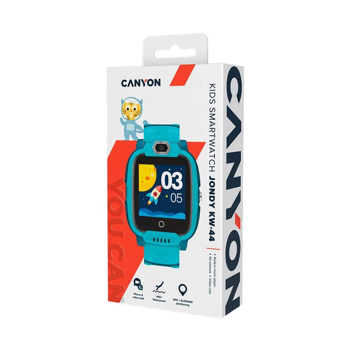 Canyon Smartwatch Jondy KW-44 4G Camera GPS LBS WiFi Music Green CNE-KW44GB