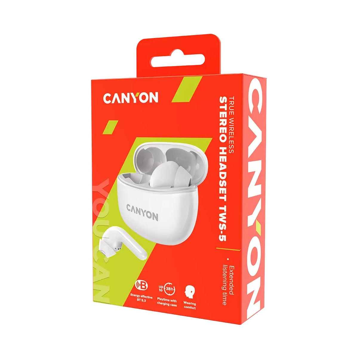 Canyon Headset TWS-5 White CNS-TWS5W