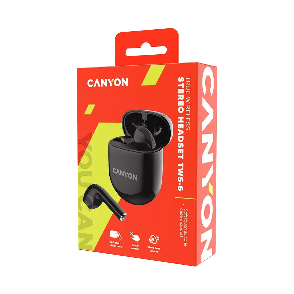 Canyon TWS Headset TWS-6 black CNS-TWS6B
